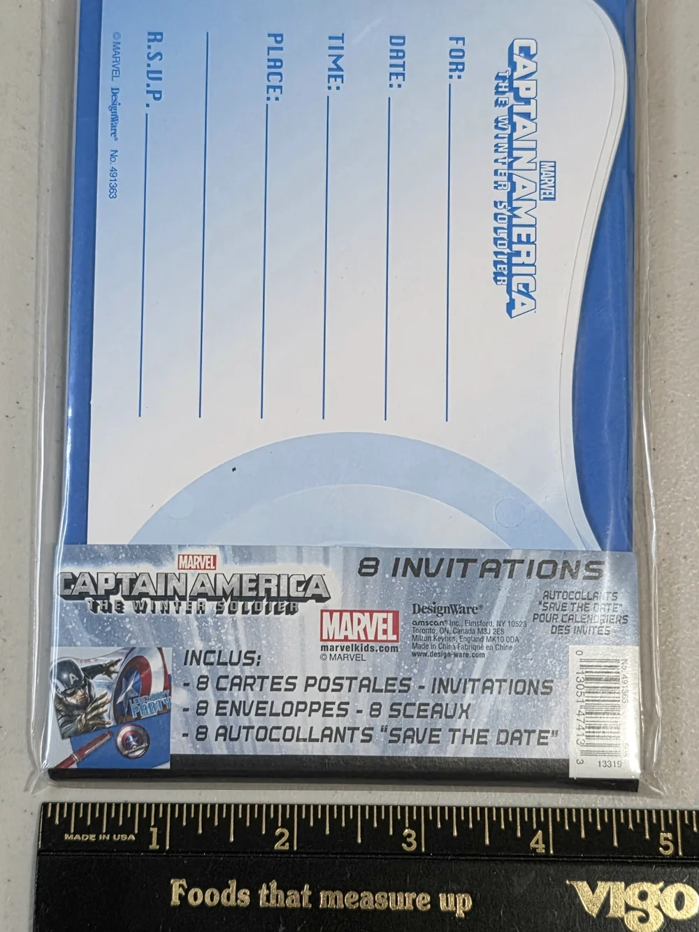 24 lot Marvel Captain America Party or Birthday Invitations Save the Date NEW